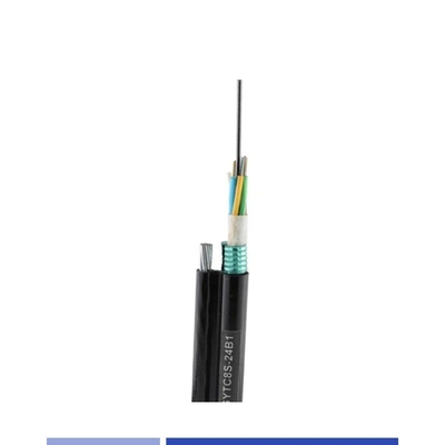 Mua 12 lõi cáp quang sợi không khí đơn chế độ 9/125um với dây thép Messenger PE GYTC8S sản xuất trực tuyến