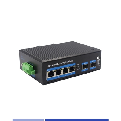 Mua Bộ chuyển đổi truyền thông sợi công nghiệp 10/100/1000M 2 SFP với 4 cổng RJ45 Single-mode SMF Duplex 1310nm 20KM sản xuất trực tuyến