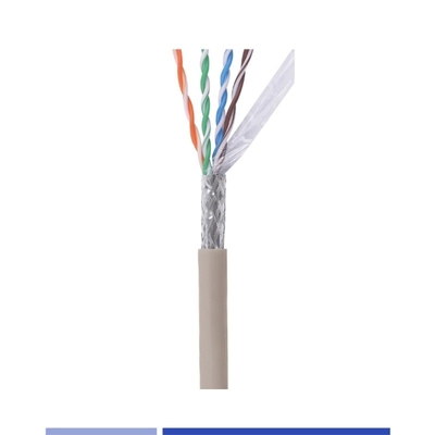Mua PVC Jacket Cat6 Cáp mạng 23AWG SFTP Cáp mạng Solid Copper 4 Pair Grey 305Mtr sản xuất trực tuyến