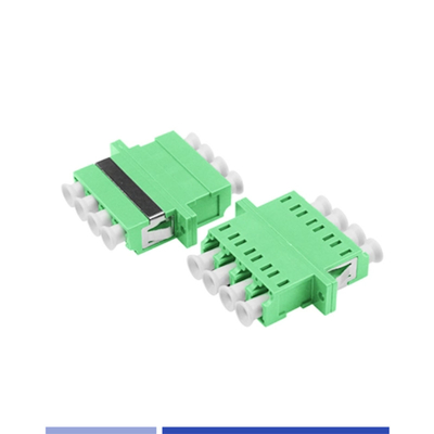 Mua Fiber Optic Adapter Single Mode LC APC Quad Optical Coupler với sợi vòm màu xanh lá cây sản xuất trực tuyến