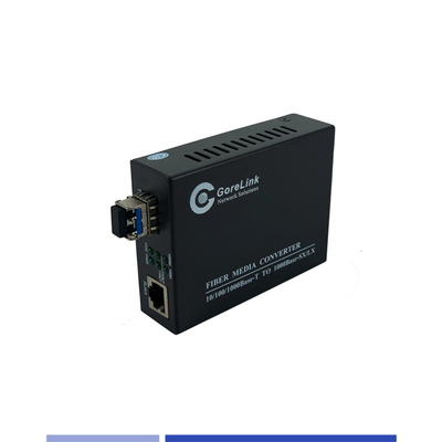 Mua Fiber Media Converter 10/100/1000Mbps Single Mode SMF 1310nm Dual SFP Slot 40KM sản xuất trực tuyến