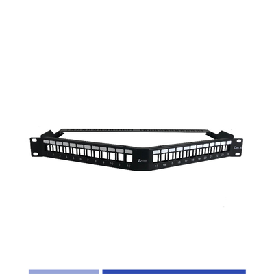 Mua 1U mô-đun 24 cổng góc Patch Panel thả keystone Jack sản xuất trực tuyến