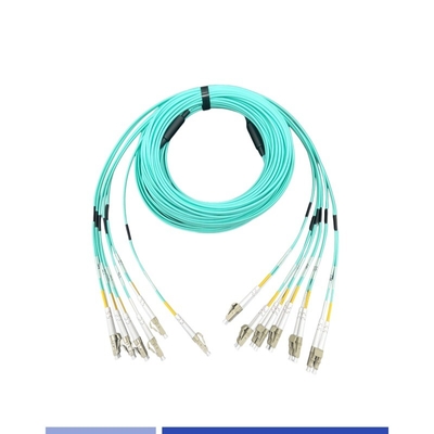 Mua 12 lõi OM3 LC sợi quang thân cáp Duplex 25m LSZH áo khoác sản xuất trực tuyến