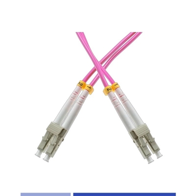 OM4 Multimode Fiber Patch dẫn LC UPC Duplex LSZH 3m 2.0mm