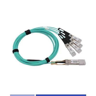 Cáp quang hoạt động 100G (AOC) QSFP28 đến 4x25G SFP28 Breakout Cable OM3 3m