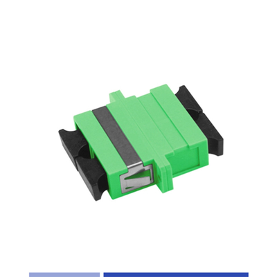 Fiber Optic Adapter Single-mode SC/APC Duplex Optical Coupler với sườn màu xanh lá cây