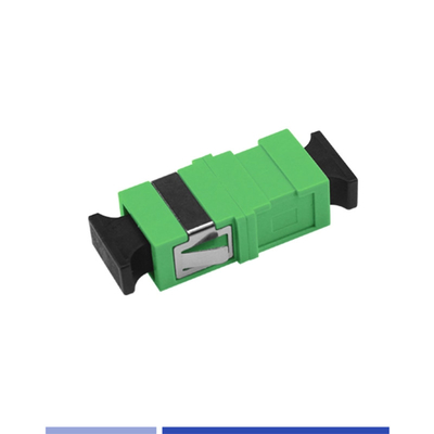 Bộ điều hợp sợi quang đơn chế độ SC/APC Simplex Optical Coupler không có sợi lót Xanh