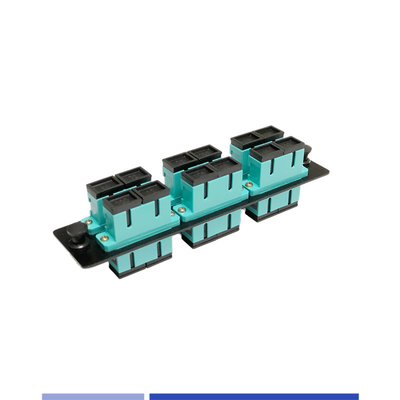 SC Duplex OM3 Optical Patch Panel 6 Port Thép cán lạnh tùy chỉnh