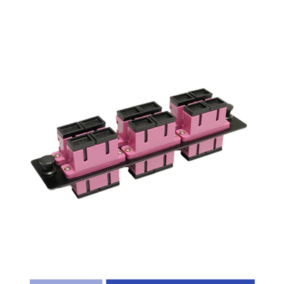 OM4 Duplex SC Fiber Patch Panel 6 Port 12 Core mật độ cao có thể tùy chỉnh