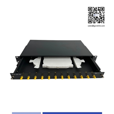 12 Port  ST 1U Fiber Optic patch panel 19